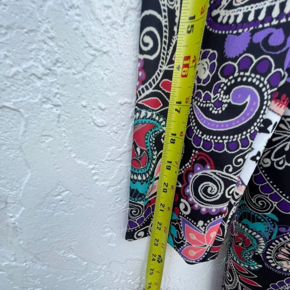 OC Order Plus Womens Carlisle Paisley Stylish Printed Coat Multicolor Sz Large - Picture 4 of 15